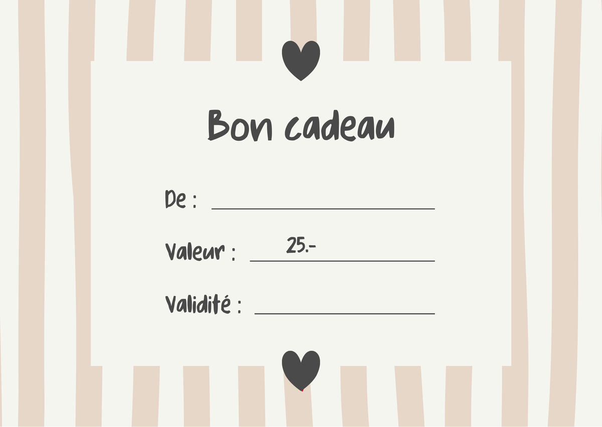 Bon cadeau Galéia